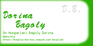 dorina bagoly business card